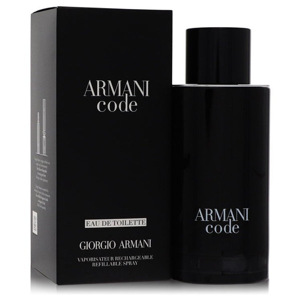 Armani Code by Giorgio Armani Eau De Toilette Spray Refillable 4.2 oz (Men)